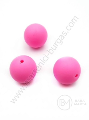 Bilă de mărgele din silicon cu gaură de 20 mm, 2 mm, 1 paquet, 2 pc. 317086