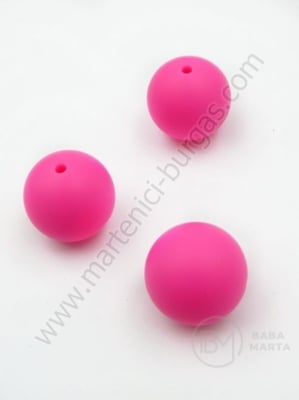 Bilă de mărgele din silicon cu gaură de 20 mm, 2 mm, 1 paquet, 2 pc. 317115