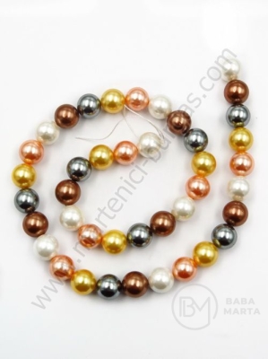 Perle Mallorca 10mm ASORTATE ~40cm ~39buc 1 șir 355058