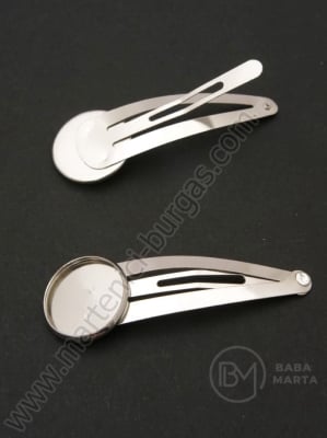 Agrafă de păr 54x18mm color argintie 1 pachet 2 buc 301837