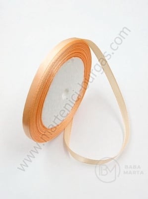 Panglică de satin 6mm pearsică open ~22 meters 451611