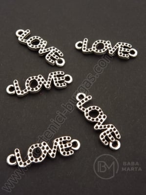Element de conectare 25x7mm culoare argintie gaură 2mm 10 buc 308873