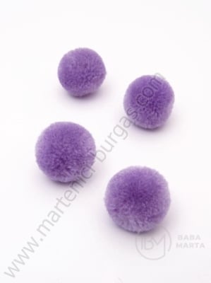 Pompom 20mm violet calitate suplimentară 1 pachet 20 bucăți 461218