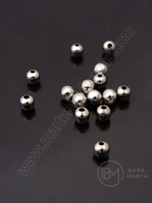 Steel bill 4mm argintie gaură 1mm 1 pachet 50 buc 307457