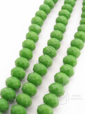 Cristal 8x6mm verde solid ~70 buc 42.5cm 1 buc 342098