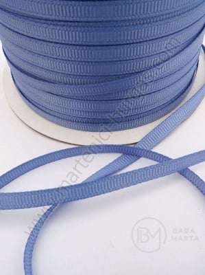 Panglică satinată 5mm ruptă albastră, 1 pack, 5 meters, 451522