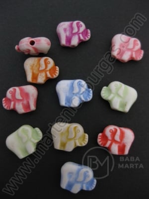 Elefanți flori 9x11.5mm 1 pachet 40g ~127 buc 311898