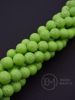 Șir de mărgele de sticlă 12mm verde ~70 buc 1 buc 8225