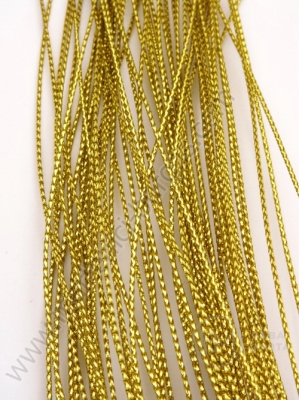 Împletit lamé culoare aurie 0.8mm 1 bobină ~100m 441155