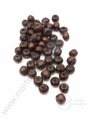 Bilă de lemn 6x4~5mm maro 1 pack 40g ~550 pcs 321113