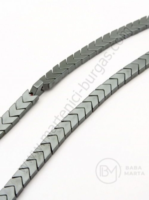 Hematit 4x3.5x2mm gaură nemagnetică 1mm ~140 buc 1 buc 352402