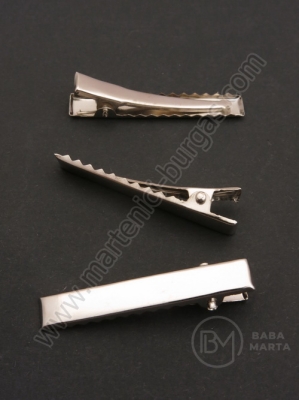 Clemă metalică 41x7mm color argintie 1 pachet 20 buc 301855