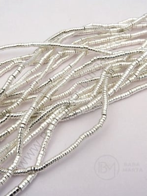 Disc de hematit 2x1mm culoare alb-argintiu ~42cm ~420 buc 1 buc 352610