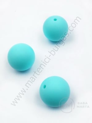Bilă de mărgele din silicon cu gaură de 20 mm, 2 mm, 1 paquet, 2 pc. 317110