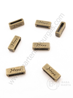 Mărgele metallice 13x5mm bronz antic 10 buc 308700