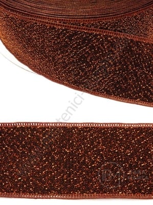 Panglică 38mm auriu închis cu lame 1 pachet 5 metri 451442