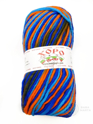 Brad HORO colorat 100% lana 100g ~130 metri 431190