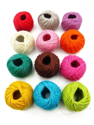 Frânghie de cânepă - 100% iută ~2.5mm mix 12 pieces 431428