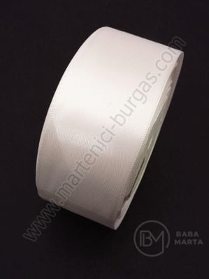 Panglică de satin 40mm albă ~22 metri 451269