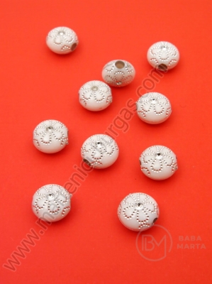 Figurină albă 10x6.5mm brad argintiu 1 pachet 40g ~113 buc 312150