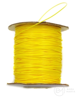 Sfoară coreeană galbenă (imitație de piele) 0.5 mm ~160 meters 441442