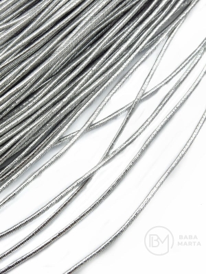 Bandă elastică argintie ~1.5mm 30 meters 441449