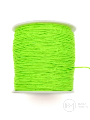 Cordon de poliester ~0.8 mm verde östert ~125 metri 441454