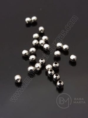 Silver steel 3mm argintiu gaură 0.8mm 1 pachet 100 buc 307456