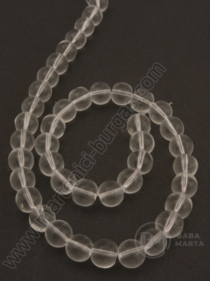 Mărgele de sticlă 8mm transparente ~42 bucăți 1 bucată 343295