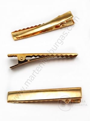 Clemă metalică 46x8mm color aurie 1 pachet 10 buc 302212