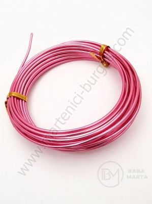 Sârmă de aluminiu 2mm culoare ciclam 1 pachet ~5 metri 141048
