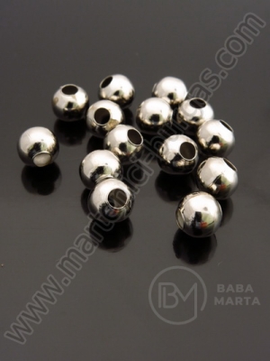 Bilă metalică 8mm color argintie 50 buc 308228