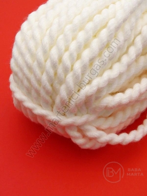 Cablu PAN răsucit alb ~6,5 mm 30 metri 403072