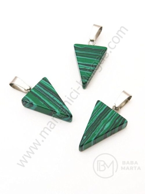Pandantiv 20x15mm Malachit 1 buc 355497