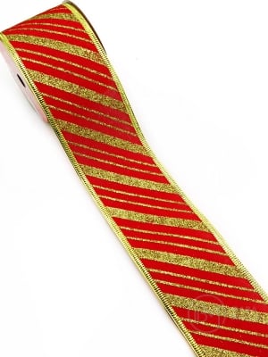 Panglică textilă cu imprimeu de CRĂCIUN lățime 63mm - lungime ~2,70 metri 462230