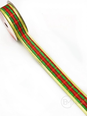 Panglică textilă CRĂCIUN lățime 25mm - lungime ~2,70 metri 462231