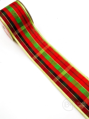 Panglică textilă CRĂCIUN lățime 63mm - lungime ~2,70 metri 462235