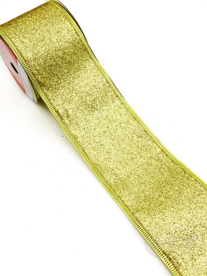 Panglică textilă aurie lățime 63mm - lungime ~2,70 metri 462241