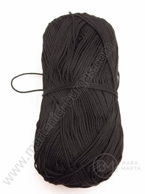 Macrame 2mm negru 100% poliester 100g 120 metri 431231