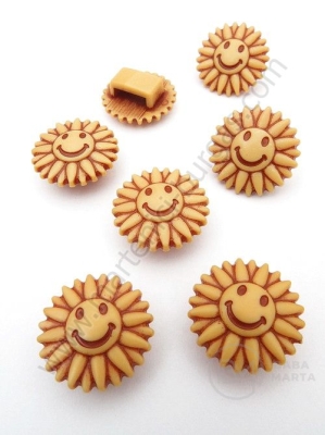 Mărgele soare 18x7mm imitație lemnă 8x3mm 1 pachet 40g ~56 buc 312671