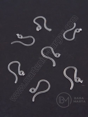 Cârlige de cercei din plastic 10x13x0.8mm 1 pack 200 pcs 302180