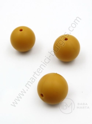 Bilă de mărgele din silicon cu gaură de 20 mm, 2 mm, 1 paquet, 2 pc. 317095
