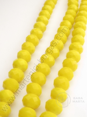 Cristal 10x7mm galben solid ~70 buc 58cm 1 buc 342070