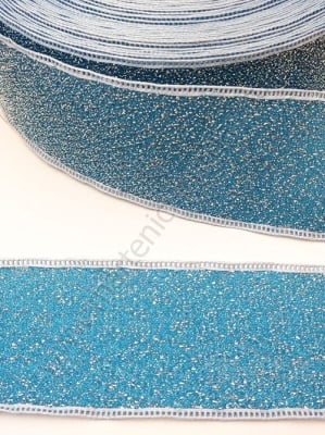 Panglică albastră 38mm cu șchiopă, 1 pack, 5 meters, 451446