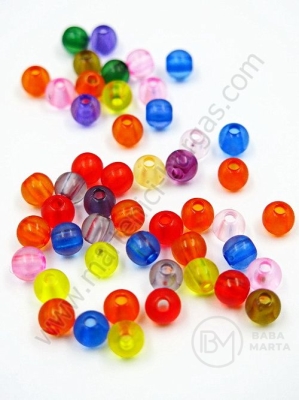 Bilă 6mm MIX gaură 1.5mm 1 pachet 40g ~380 buc 312438