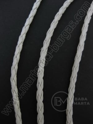 piele artificială albă 3mm 5 metri 421002