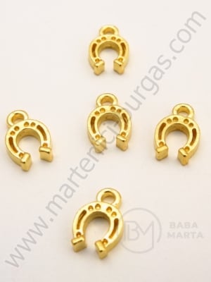 Pandantiv metalic 12x8x3mm culoare aurie 20 buc 308420