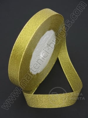 Panglică organza 15mm aurie ~22 metri 451484