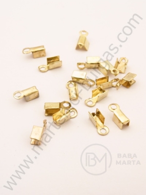 Vârf metalic 2,5x7mm culoare aurie 50 buc 301091