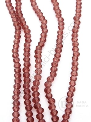 Șir de cristale ~3x~2.2mm gaură 0.6mm ~180 pcs ~40cm 1 buc 342543